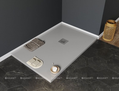 Душевой поддон Aquanet Pleasure 140х80 серый