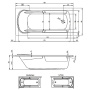 Акриловая ванна RIHO FUTURE XL 190x90 Акриловая ванна RIHO FUTURE XL 190x90