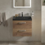 Тумба с раковиной подвесная  BelBagno AURORA 60 Rovere Nebrasca Nature, раковина белая Тумба с раковиной подвесная  BelBagno AURORA 60 Rovere Nebrasca Nature, раковина белая