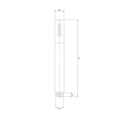 Душевая лейка OMNIRES MICROPHONE-RCR (хром)