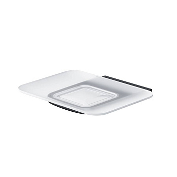 A50A34222 Inspire V2.0, Стеклянная мыльница с настенным держателем, черный, шт A50A34222 Inspire V2.0, Стеклянная мыльница с настенным держателем, черный, шт