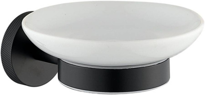 Мыльница для ванной Allen Brau Priority 6.31005-31 белый/черный матовый Мыльница для ванной Allen Brau Priority 6.31005-31 белый/черный матовый