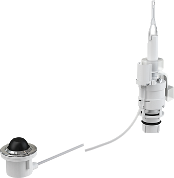 Кнопка пневматического смыва на расстоянии – ножное управление, металл, монтаж: в пол