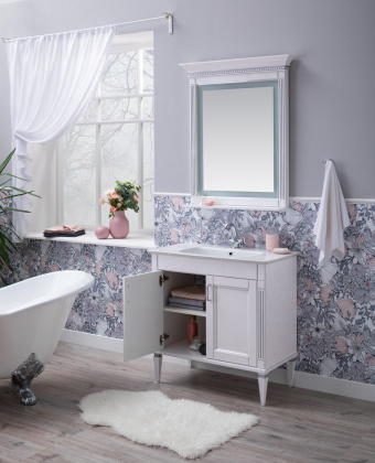 Зеркало Aquanet Селена 70 белый, серебро Зеркало Aquanet Селена 70 белый, серебро