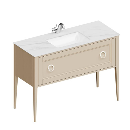 Тумба PLAZA Classic Neo напольная с ящиком 120, капучино матовая PL.CN.120.1\CAP.M Тумба PLAZA Classic Neo напольная с ящиком 120, капучино матовая PL.CN.120.1\CAP.M