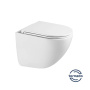 Унитаз подвесной Tornado Bien VT1-51T безободковый, цвет белый, ультратонкое soft-close сиденье Унитаз подвесной Tornado Bien VT1-51T безободковый, цвет белый, ультратонкое soft-close сиденье