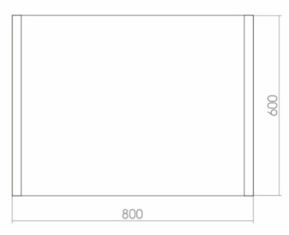 Зеркало Creto Vessel 80х60 Зеркало Creto Vessel 80х60