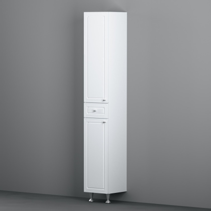 Шкаф-колонна на ножках Palace One универсальный, 190х30х33 см, белый, M41CSR0303WG