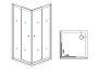 Душевой уголок RGW Dolphin TN-206-J 90x90 28912699-101 профиль Хром стекло рифленое Душевой уголок RGW Dolphin TN-206-J 90x90 28912699-101 профиль Хром стекло рифленое