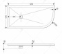 Душевой поддон асимметричный RGW ST/AL-W Белый (Комплект) 900x1200 Душевой поддон асимметричный RGW ST/AL-W Белый (Комплект) 900x1200