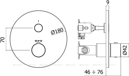 Смеситель для душа Paffoni Compact Box CPT013HG Смеситель для душа Paffoni Compact Box CPT013HG