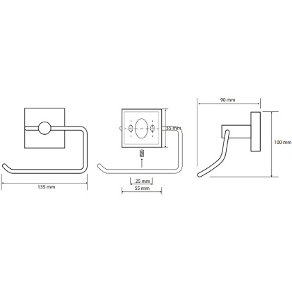 Держатель туалетной бумаги Bemeta Beta 132112042 Хром Держатель туалетной бумаги Bemeta Beta 132112042 Хром