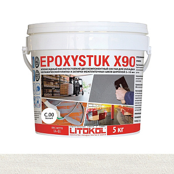 Затирка эпоксидная EPOXYSTUK X90 С.00 Bianco  5кг Затирка эпоксидная EPOXYSTUK X90 С.00 Bianco  5кг