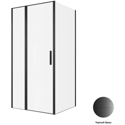 Душевой уголок Allen Brau Priority 100x90 3.31030.BBA + 3.31045.BBA черный браш