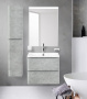 Тумба с раковиной подвесная BelBagno ALBANO 70 Cemento Verona Grigio, раковина белая