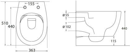 Подвесной унитаз Allen Brau Fantasy 4.11004.PT петроль Подвесной унитаз Allen Brau Fantasy 4.11004.PT петроль