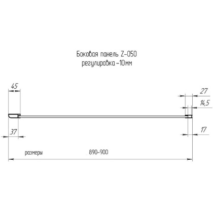 Боковая панель RGW Z-050-2B, RGW 352205209-14 Боковая панель RGW Z-050-2B, RGW 352205209-14