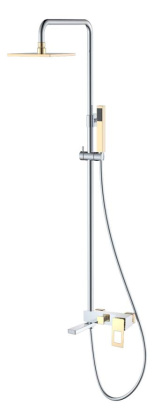 Стойка для душа Q ChromeGold_Комплект Стойка для душа Q ChromeGold_Комплект