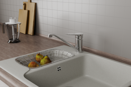 Смеситель для кухни с поворотным изливом RUSH Haiti (HA1935-25) Смеситель для кухни с поворотным изливом RUSH Haiti (HA1935-25)