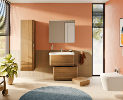 Зеркальный шкафчик 80 см с подсветкой