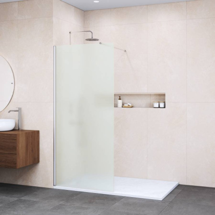 Душевая перегородка  60*195 RGW WA-002 Хром/Матовое/6 мм (590-605) (Easy)