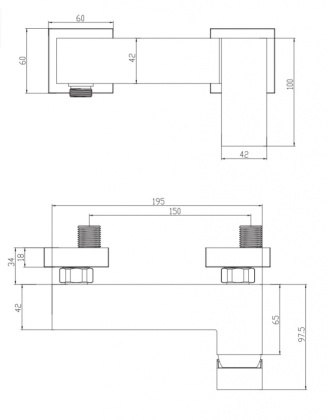 Смеситель для душа OMNIRES FRESH FR7140CR (хром)