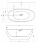 Акриловая ванна ABBER AB9207MB черная матовая