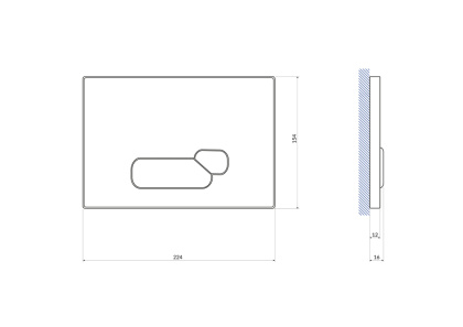 Кнопка ACTIS для LINK PRO_VECTOR_LINK_HI-TEC пластик белый
