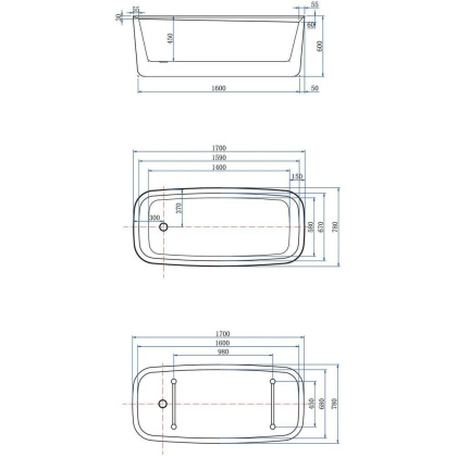 Акриловая ванна Allen Brau Infinity 3 170x78 2.21003.21 белый матовый Акриловая ванна Allen Brau Infinity 3 170x78 2.21003.21 белый матовый