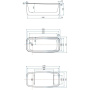 Акриловая ванна Allen Brau Infinity 170x78 2.21003.20/PWM белый глянец/папирус, шт Акриловая ванна Allen Brau Infinity 170x78 2.21003.20/PWM белый глянец/папирус, шт