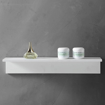 Полочка для ванной комнаты ABBER Stein AS1654 белая матовая