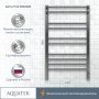 Полотенцесушитель электрический Aquatek (Акватек) Бетта П10 500х900 мм, подключение скрытое к сети электропитания / электропровод с вилкой, с терморегулятором и таймером quick touch, нержавеющая сталь AISI 201, гарантия 5 лет Полотенцесушитель электрический Aquatek (Акватек) Бетта П10 500х900 мм, подключение скрытое к сети электропитания / электропровод с вилкой, с терморегулятором и таймером quick touch, нержавеющая сталь AISI 201, гарантия 5 лет