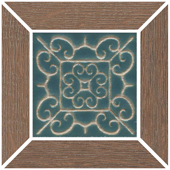 Вставка Тровазо наборный коричневый матовый 13x13x0,9