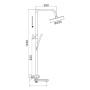 Душевая стойка с термостатом ROSE R39C R3936C Душевая стойка с термостатом ROSE R39C R3936C