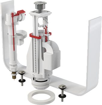 Выпускной комплект с двойной кнопкой, впускной механизм  Выпускной комплект с двойной кнопкой, впускной механизм
