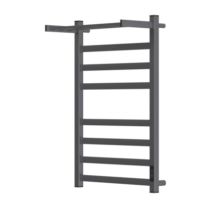 Полотенцесушитель электрический Point Меркурий PN83858PGR П7 500x800 с полкой, диммер справа, графит премиум Полотенцесушитель электрический Point Меркурий PN83858PGR П7 500x800 с полкой, диммер справа, графит премиум