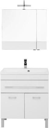 Мебель для ванной Aquanet Верона NEW 75 белый (напольный 1 ящик 2 дверцы) Мебель для ванной Aquanet Верона NEW 75 белый (напольный 1 ящик 2 дверцы)