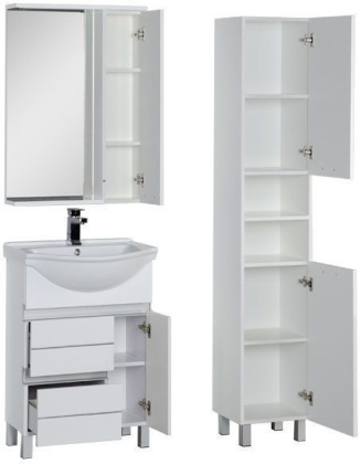 Мебель для ванной Aquanet Доминика 60 белый Мебель для ванной Aquanet Доминика 60 белый