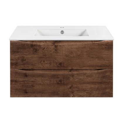 База под керамическую раковину Mia 900 подвесная, 2 выкатных ящика soft close, R.Wood