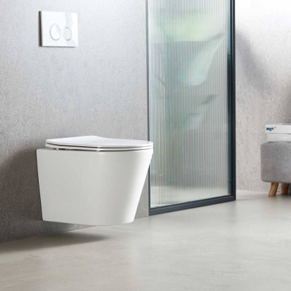 Унитаз подвесной Tornado Piatti VT1-11T безободковы, цвет белый, ультратонкое soft-close сиденье Унитаз подвесной Tornado Piatti VT1-11T безободковы, цвет белый, ультратонкое soft-close сиденье