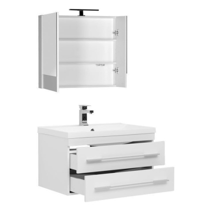Мебель для ванной Aquanet Нота NEW 75 белый (камерино) Мебель для ванной Aquanet Нота NEW 75 белый (камерино)