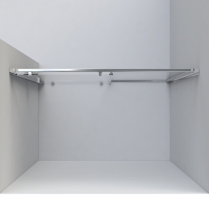 Душевая дверь Garda VDS-1G120CLGM, 1200, вороненая сталь, стекло прозрачное