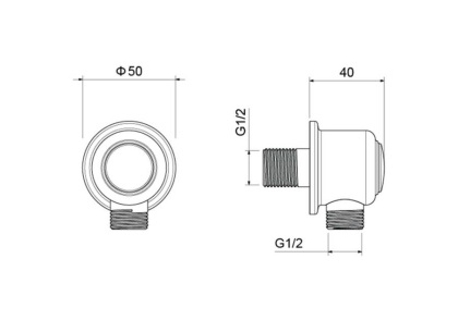 Шланговое подсоединение AQUATEK AQ2461CR КЛАССИК Шланговое подсоединение AQUATEK AQ2461CR КЛАССИК