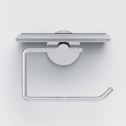 A85A341500 X-Joy, Держатель для туалетной бумаги с полкой, хром A85A341500 X-Joy, Держатель для туалетной бумаги с полкой, хром