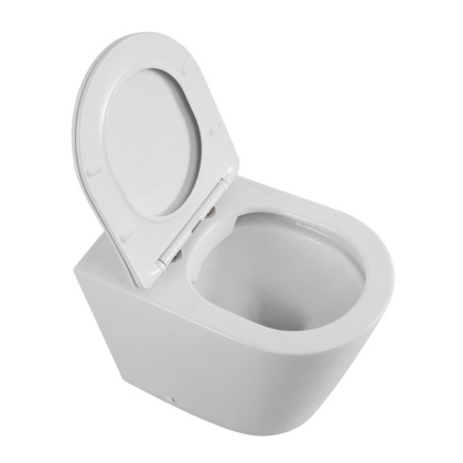 FLAY-R Унитаз приставной безободковый с сиденьем дюропласт soft close, BB1003CBR/SC