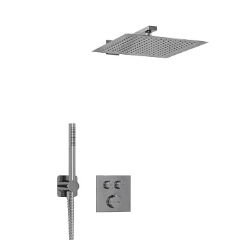 A5848.090.118.271.010.137 Thermo Встраиваемый комплект для душа с верхней душевой насадкой и лейкой A5848.090.118.271.010.137 Thermo Встраиваемый комплект для душа с верхней душевой насадкой и лейкой
