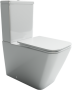 Напольная пристенная чаша унитаза CUBIC Rimless