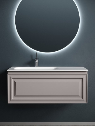 Тумба подвесная SANCOS Very 995х445х406, c одним  ящиком оснащенным доводчиками, левая , Doha Soft , арт.VR100LSM