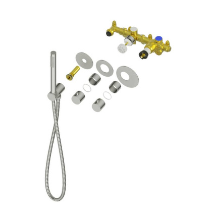 Душевая система Timo Saona SX-2359/03SM скрытого монтажа с термостатом, черная матовая Душевая система Timo Saona SX-2359/03SM скрытого монтажа с термостатом, черная матовая