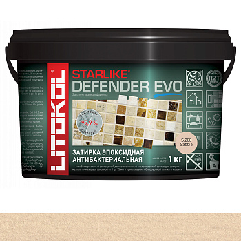 Затирка эпоксидная STARLIKE DEFENDER EVO, S.208 SABBIA 1кг Затирка эпоксидная STARLIKE DEFENDER EVO, S.208 SABBIA 1кг